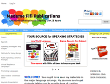 Tablet Screenshot of madamefifi.com